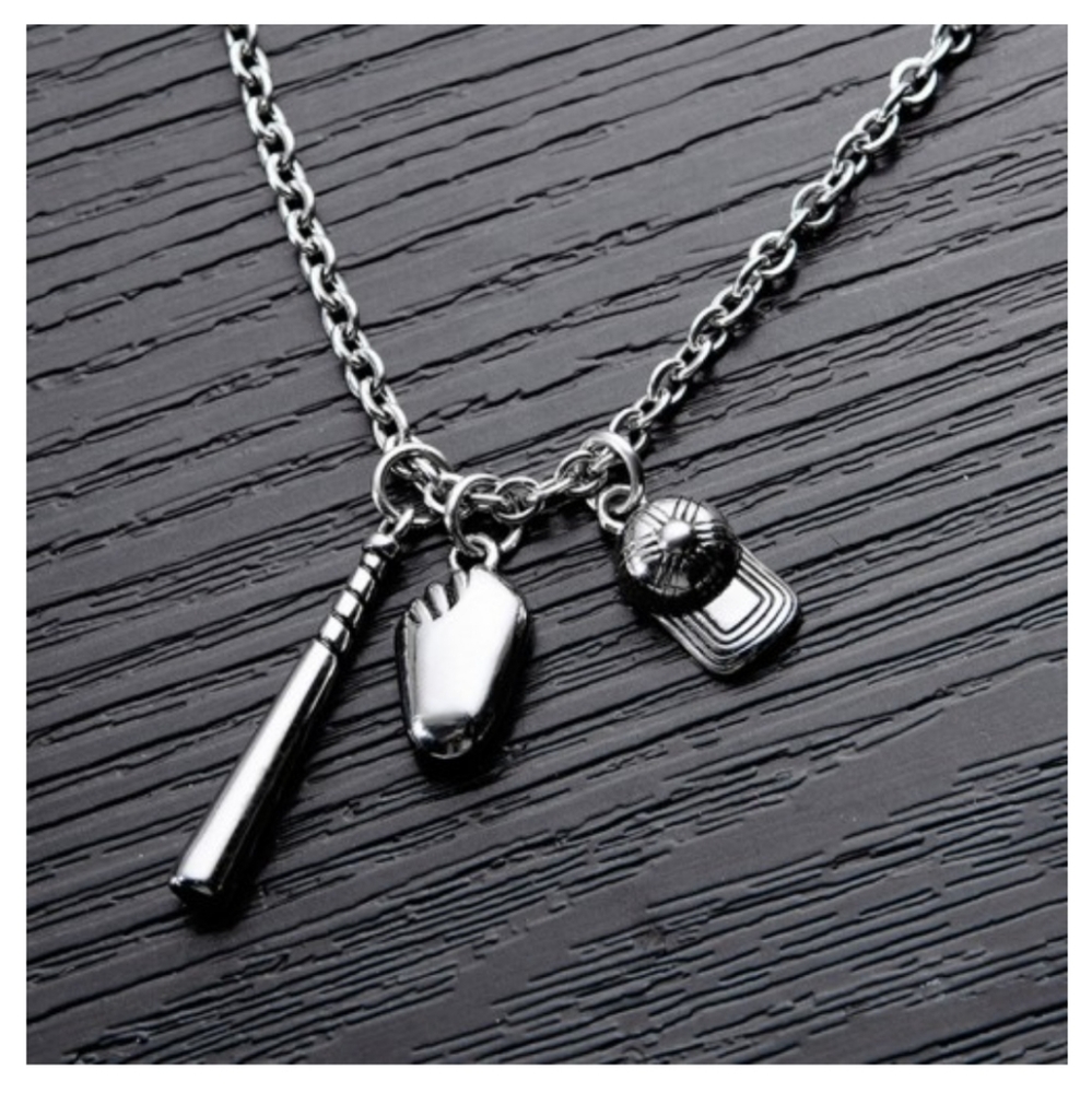 Baseball charm necklace
